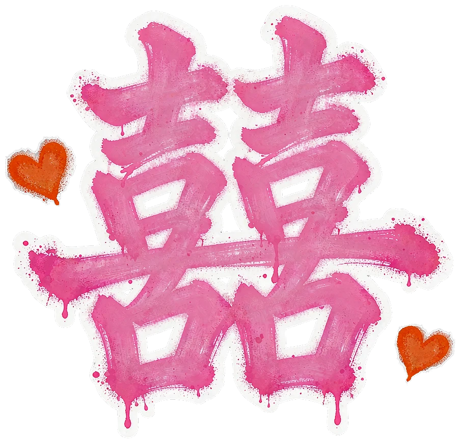 囍涂鸦